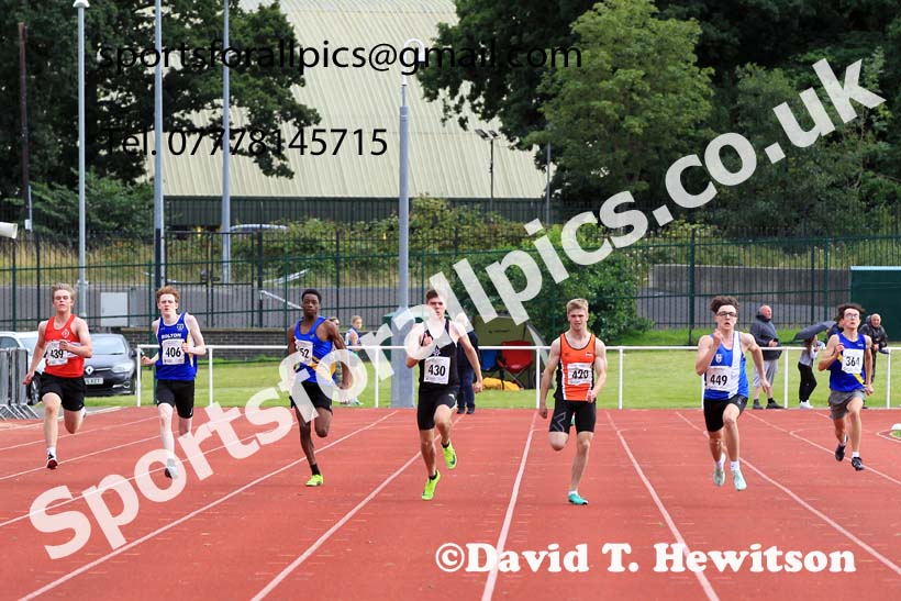 Mens under-17s 200 metres, 2023 Northern Under-13s, Under-15s and Under-17s, Middlesbrough.  Photo: David T. Hewitson/Sports for All Pics